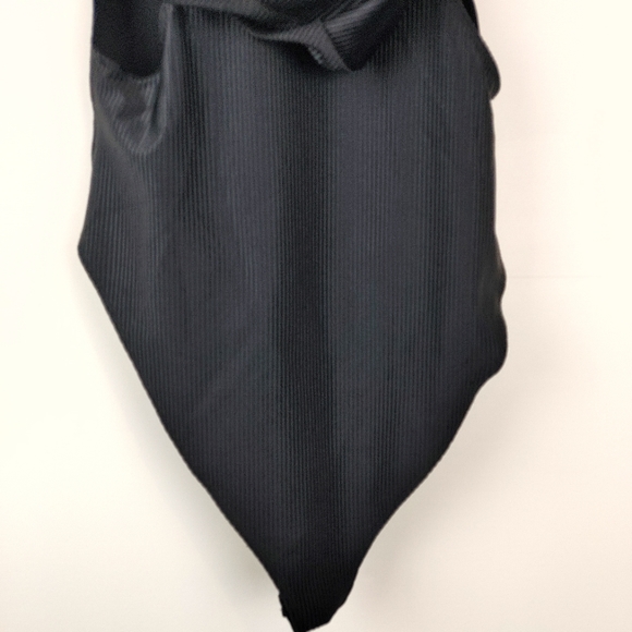 FOREVER 21 | NWT Black Ribbed Hooded Body Suite - Picture 6 of 10